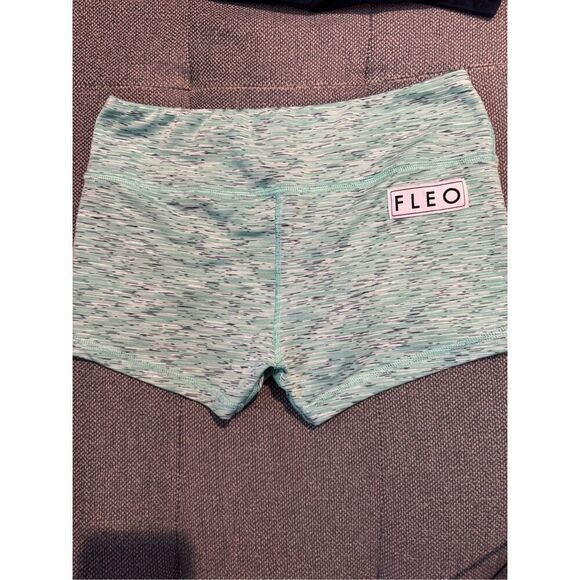 Fleo 'Mint' Athletic Original Shorts in Heathered green Size Small - Picture 3 of 6
